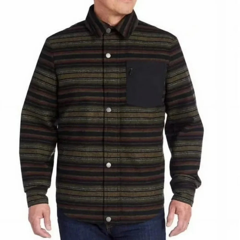 NWT Pendleton Conway Wool Striped Jacket Shacket Coat Mt Hood1